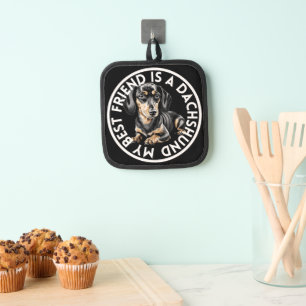 Best Friend Dachshund Pot Holder