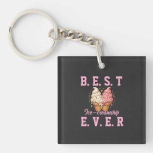Best Friend Day Shirt: Cute Ice Cream Bestie Key Ring