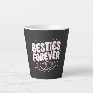 Best Friend Day Shirt: Retro Besties Forever Latte Mug
