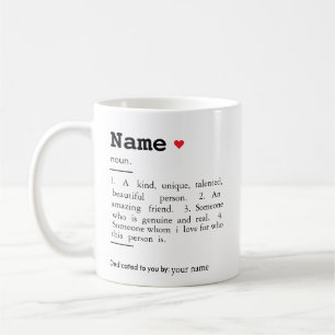 Best friend definition,personalised friend name coffee mug