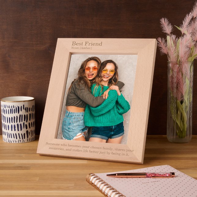 Best Friend dictionary Definition wedding gift Etched Frames (Creator Uploaded)