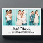 Best Friend Dictionary Typography Three Photo Plaque<br><div class="desc">This modern design features three of your favourite photos with a description of a best friend in modern typography. provided. #photo #photogifts #gifts #gift #giftsforher #girly #bffs #bestfriends #bffgifts #birthdaygifts #holidaygifts #personalizedgifts #personalised</div>