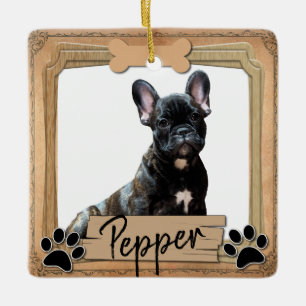 Best Friend Dog Photo Ceramic Ornament