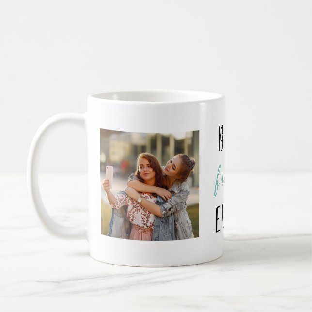 Best Friend Ever | 2 Square Photos Coffee Mug (Left)