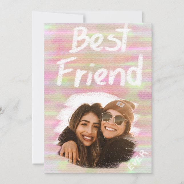 Best Friend Ever Friendship Awesome Memories  Holiday Card (Front)