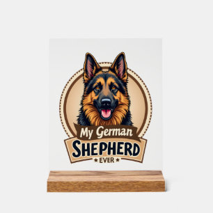 Best Friend Ever My German Shepherd Vintage Dog Lo Acrylic Sign