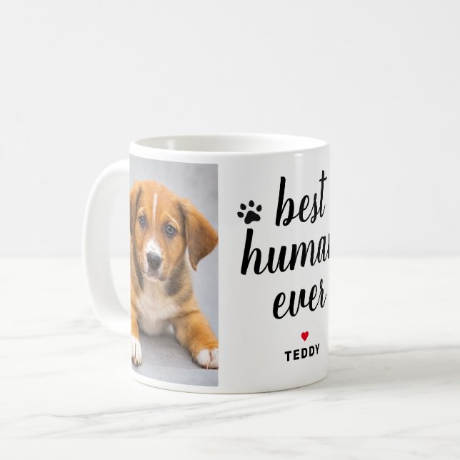 Best Friend Ever Personalised Dog Pet Photo Coffee Mug (Front Left)