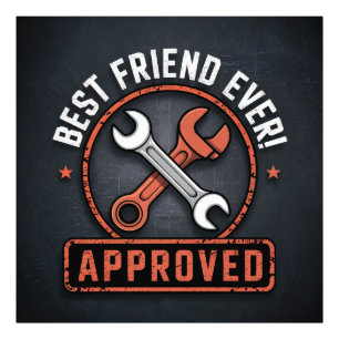 Best Friend Ever text design Photo Print