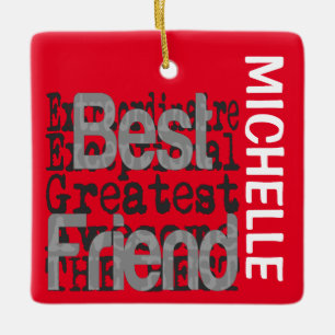 Best Friend Extraordinaire CUSTOM Ceramic Ornament
