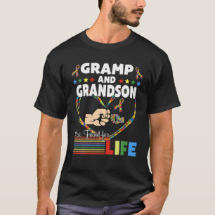 Best Friend For Life Autism Gramp And Grandson Aut T-Shirt