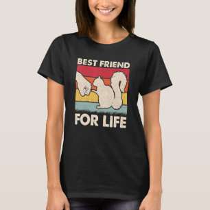 Best Friend For Life Retro Vintage Squirrel Fist T-Shirt