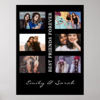 Best Friend Forever Custom 6 Photo collage & Name