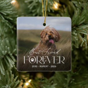 Best Friend Forever Dog Memorial Ornament