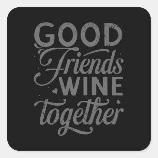 Best Friend Forever Friendship Bestie BFF Squad Square Sticker