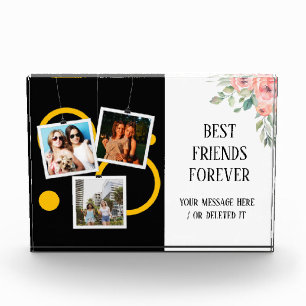 Best Friend Forever, personalised 3 Photo Collage