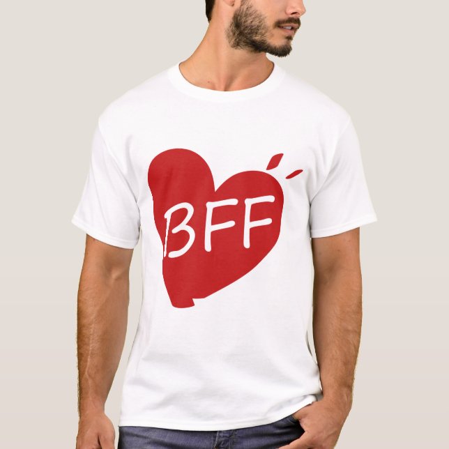Best Friend Forever T‑Shirt – BFF Matching  T-Shirt (Front)