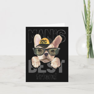 Best Friend French Bulldog Card