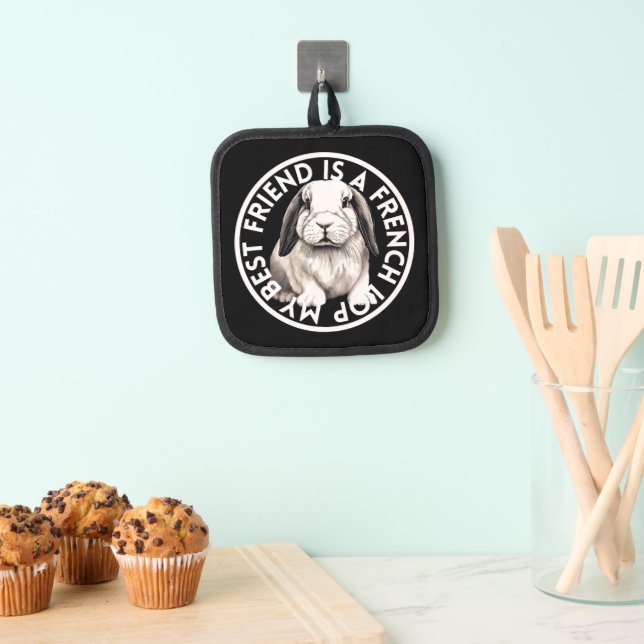 Best Friend French Lop Rabbit Pot Holder (Insitu(Hanging))