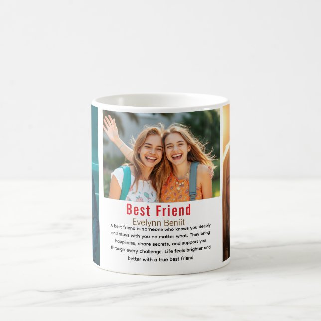 Best Friend Friendship Day Photo Coffee Mug (Center)