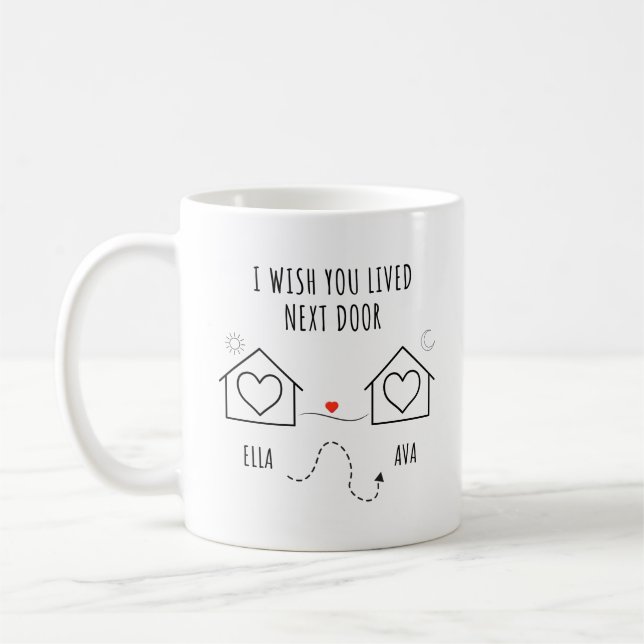 Best Friend Gift, Gift For Best Friend, I Wish You Coffee Mug (Left)