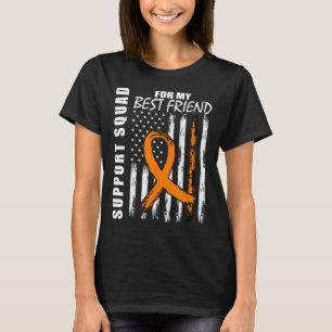Best Friend Gifts Multiple Sclerosis Flag Support T-Shirt