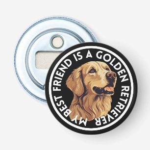 Best Friend Golden Retriever Bottle Opener