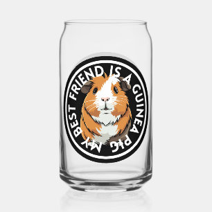 Best Friend Guinea Pig Can Glass