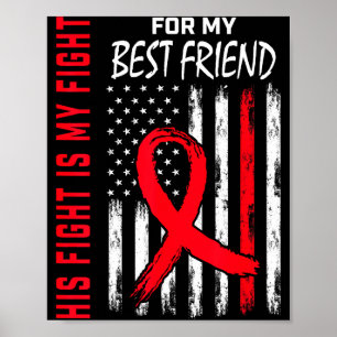 Best Friend Heart Disease Awareness Month Products Poster
