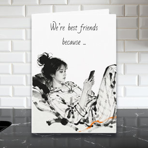 Best Friend Humor   Showing Appreciation Card