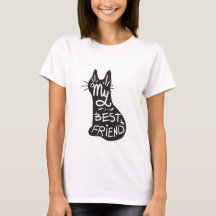 Best Friend Is My Cat Funny Black Cat Quote