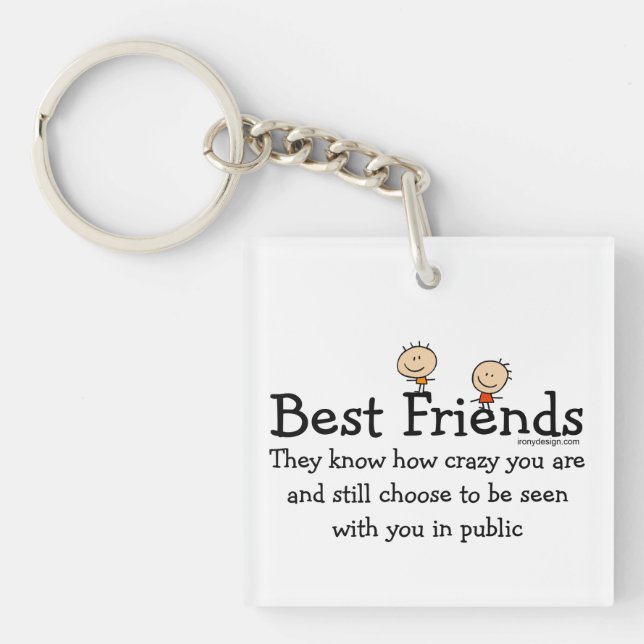 Best Friend Knows Key Ring (Front)