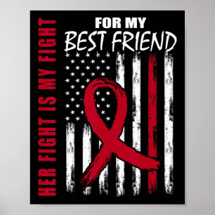 Best Friend Multiple Myeloma Awareness American Fl Poster