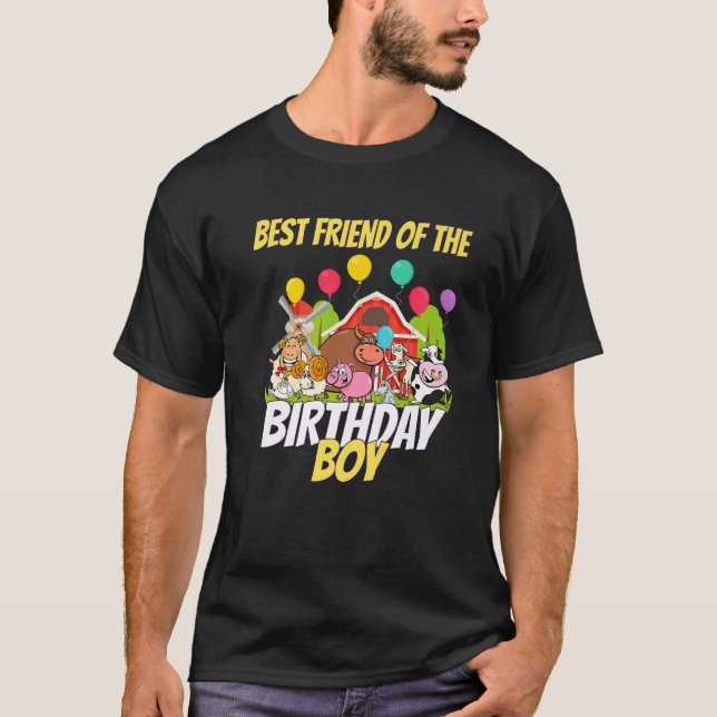 Best Friend Of The Birthday Boy, Family Matching B T-Shirt (Front)
