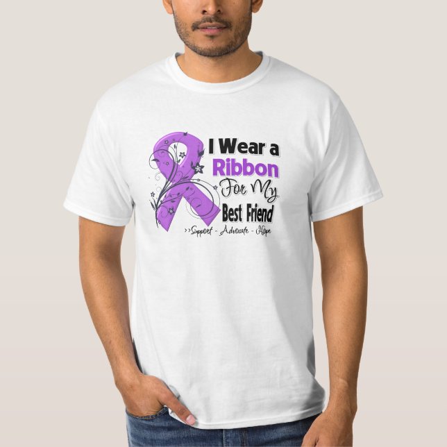 Best Friend - Pancreatic Cancer Ribbon T-Shirt (Front)