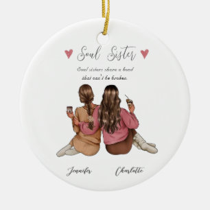 Best Friend Personalized Plaque Ceramic Tree Decoration