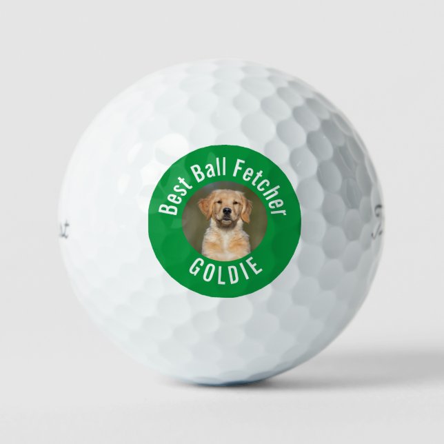 Best Friend Pet Photo Golf Ball (Front)