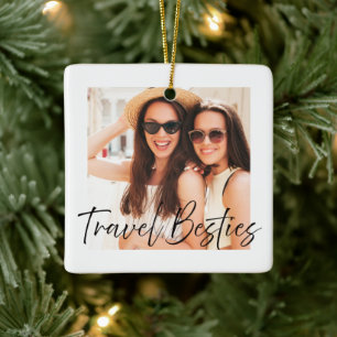 Best Friend Photo Ceramic Ornament