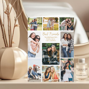Best Friend Photo Collage Customisable Message Card