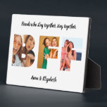 Best Friend Photo Collage Personalised Quote BFF Plaque<br><div class="desc">Best Friend Photo Collage Personalised Quote BFF</div>