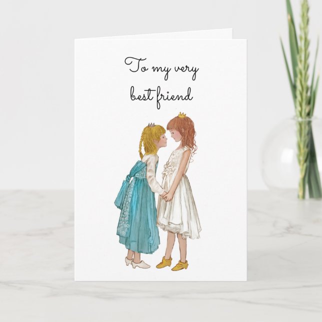 Best Friend Please be my Maid of Honor Princess Invitation (Front)