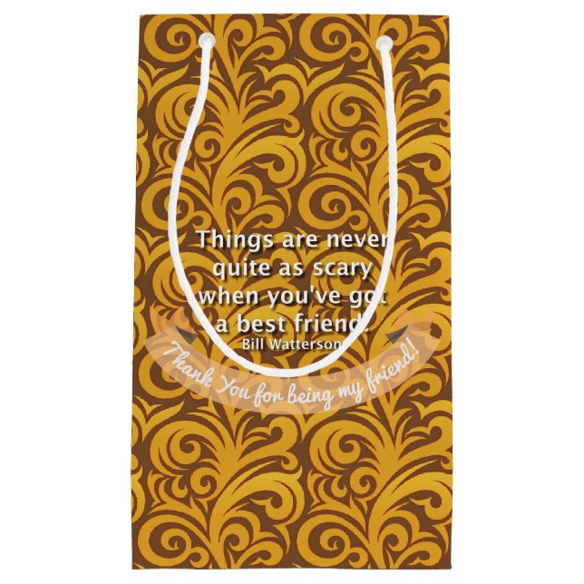 Best friend quote small gift bag (Front)