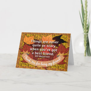 Best friend quote thank you card