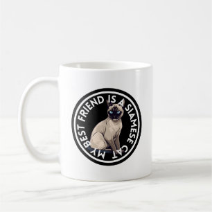Best Friend Siamese Cat Coffee Mug