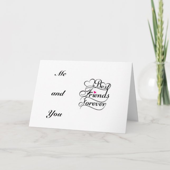 BEST FRIEND SINCE DAY WE MET HAPPY BIRTHDAY CARD (Front)