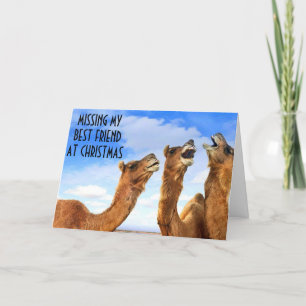 BEST FRIEND=SINGING THE BLUES-MISS U AT CHRISTMAS HOLIDAY CARD