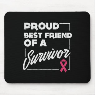 Best Friend Survivor Breast Cancer Support Gift Mouse Mat