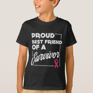 Best Friend Survivor Breast Cancer Support Gift T-Shirt