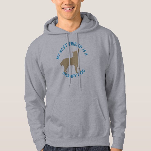 Best Friend Therapy Dog Hoodie (Front)