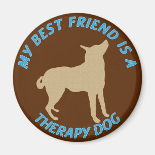 Best Friend Therapy Dog Magnet