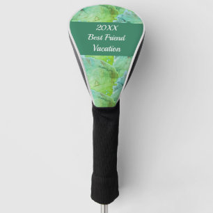Best Friend Vacation Artistic Green Girls Trip Golf Head Cover